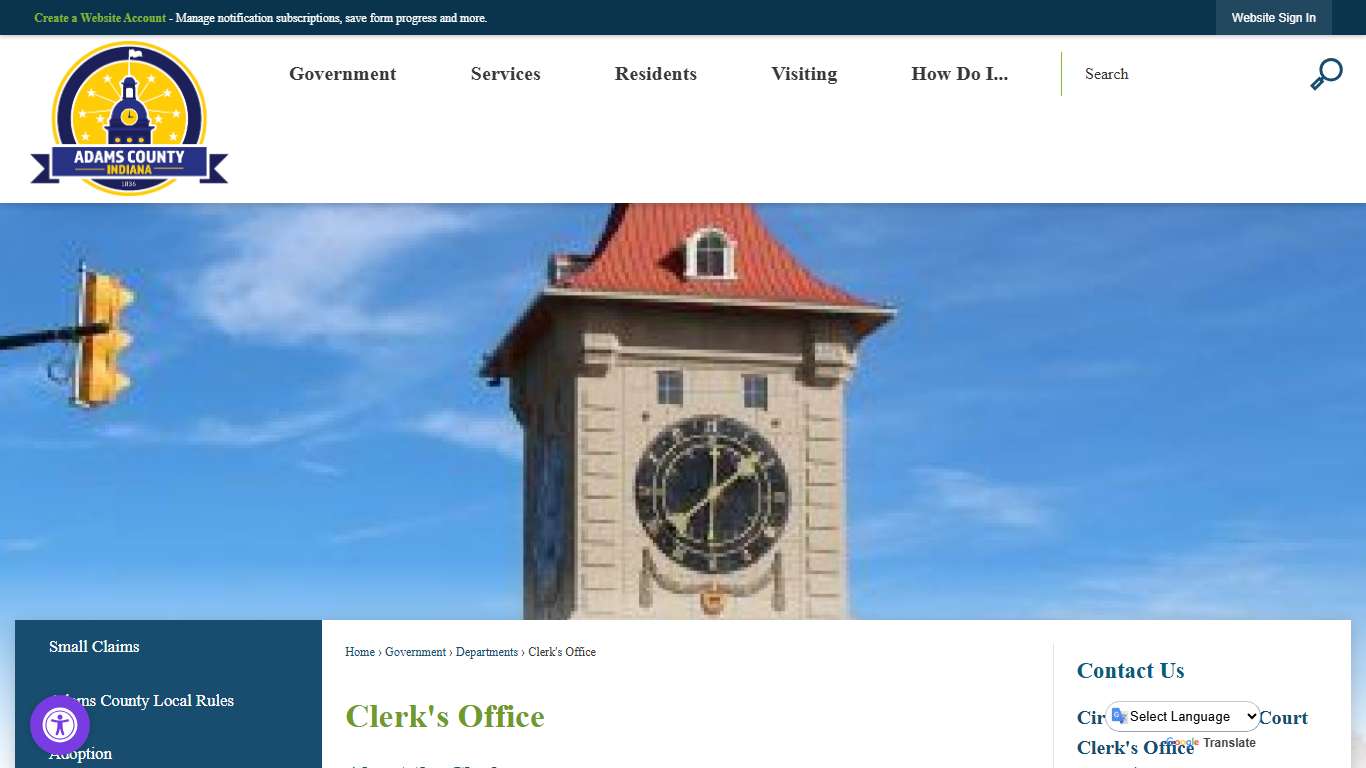 Clerk's Office | Adams County, IN - Official Website